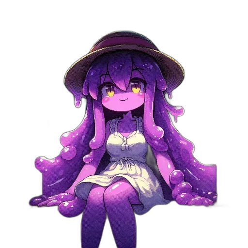 hat, creature, dress, flower transparent PNG cut-out