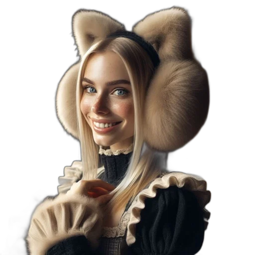 jacket, hair, mask, staff transparent PNG cut-out