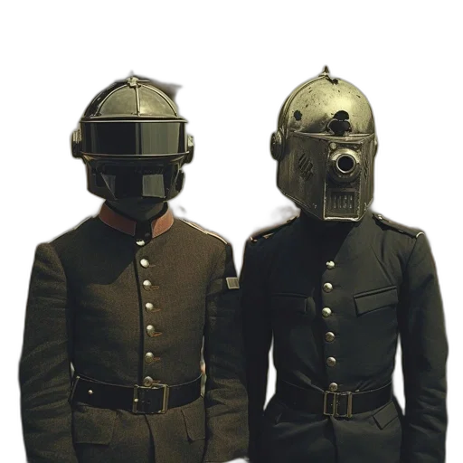 mask, jacket, hat, robot transparent PNG cut-out