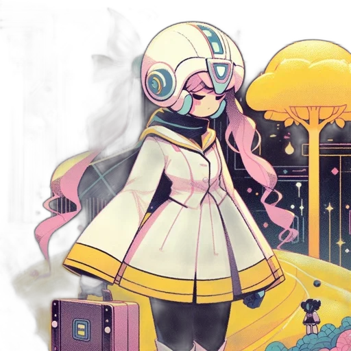 concept art, anime, pixel art, fantasy art transparent PNG cut-out