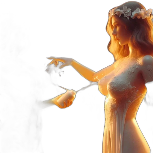 dress, concept art, 3d render, photorealistic transparent PNG cut-out