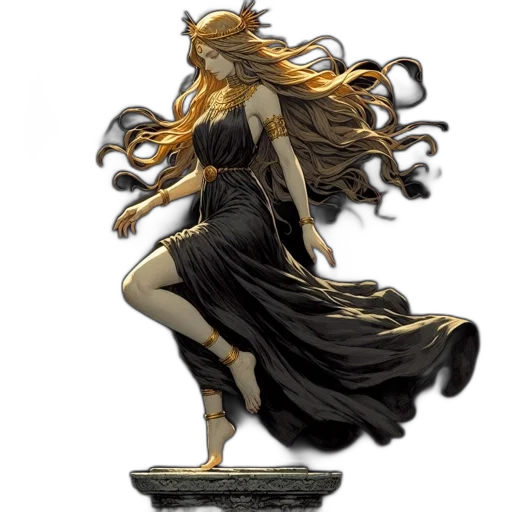 dress, hair, concept art, fantasy art transparent PNG cut-out