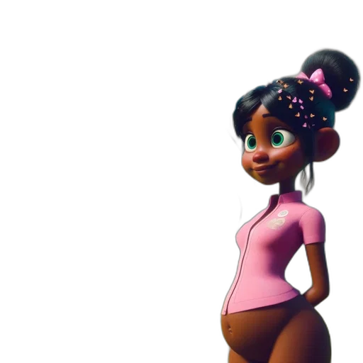 dress, concept art, 3d render, cartoon transparent PNG cut-out