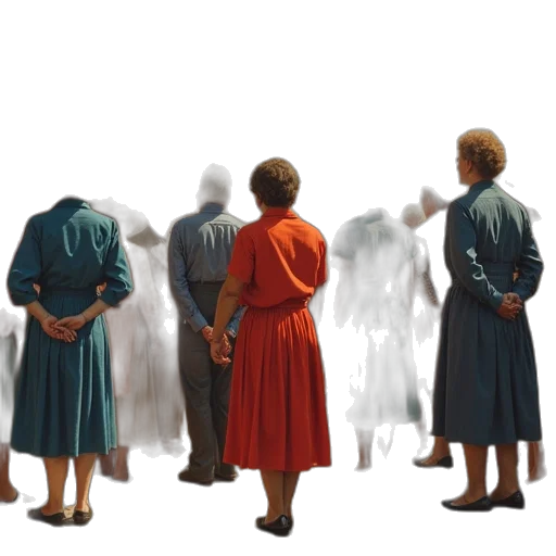 dress, staff, concept art, oil painting transparent PNG cut-out