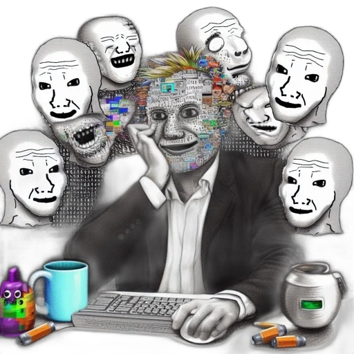 mask, robot, face, vaporwave transparent PNG cut-out