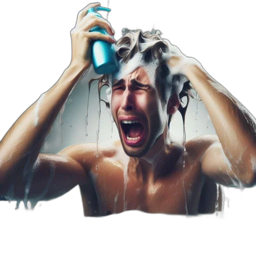 bottle, hair, umbrella, mask transparent PNG cut-out