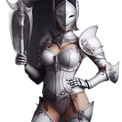 sword, weapon, robot, fantasy art transparent PNG cut-out