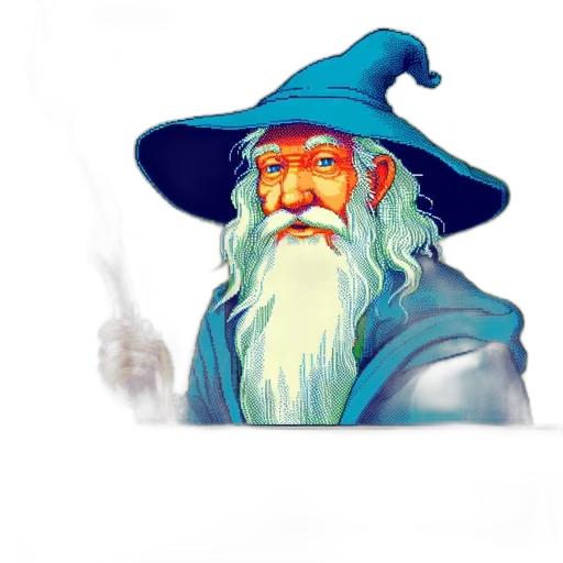 hat, staff, dragon, face transparent PNG cut-out