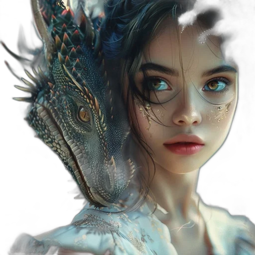dragon, creature, face, mask transparent PNG cut-out