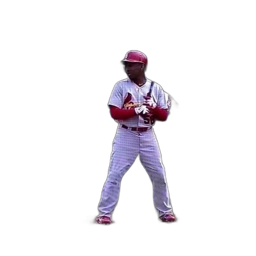 baseball, player, standing, home transparent PNG cut-out