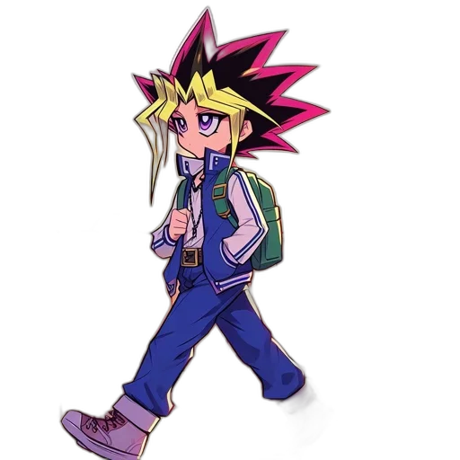 jacket, staff, pixel art, cartoon transparent PNG cut-out