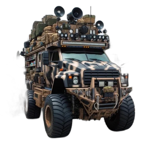 weapon, car, robot, concept art transparent PNG cut-out