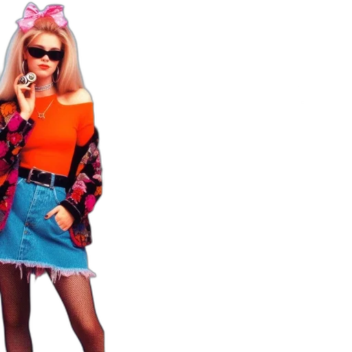 jacket, dress, neon, individual transparent PNG cut-out
