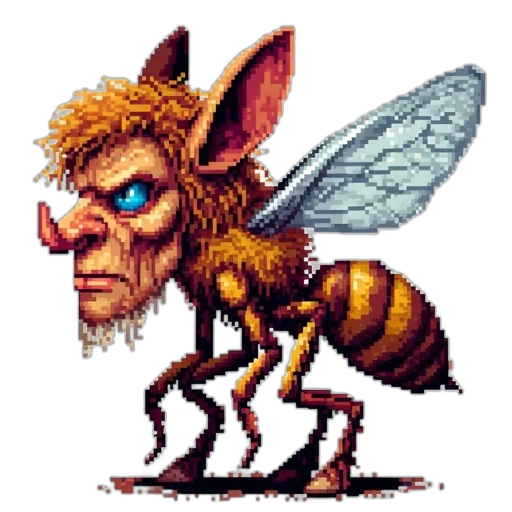 creature, animal, dragon, pixel art transparent PNG cut-out