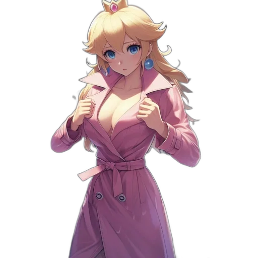 dress, staff, jacket, crown transparent PNG cut-out