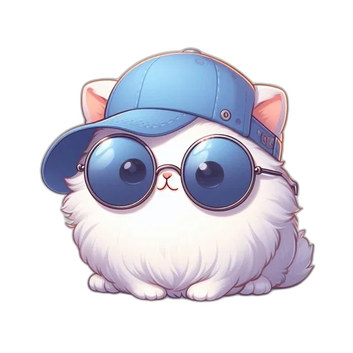 hat, staff, animal, cartoon transparent PNG cut-out