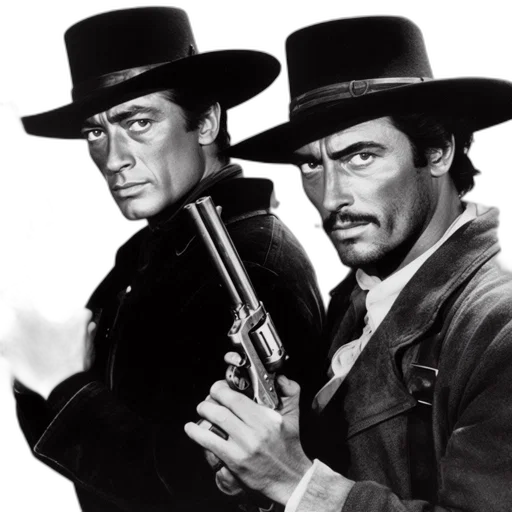 weapon, two, men, dressed transparent PNG cut-out