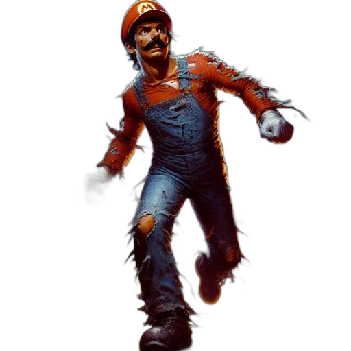 jacket, staff, concept art, comic book art transparent PNG cut-out
