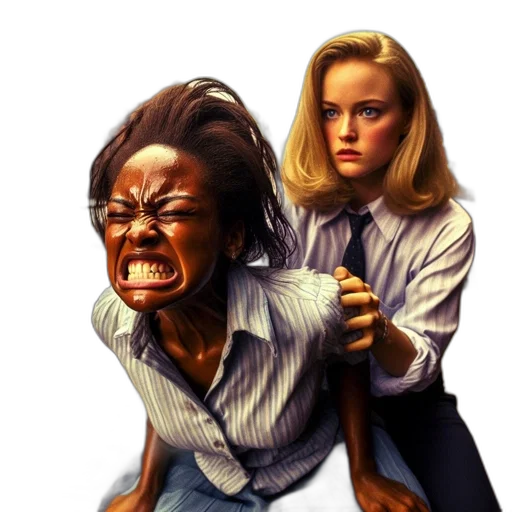face, hair, comic book art, concept art transparent PNG cut-out