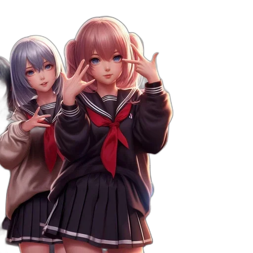 jacket, weapon, anime, concept art transparent PNG cut-out