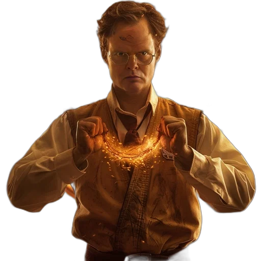jacket, staff, jewelry, face transparent PNG cut-out