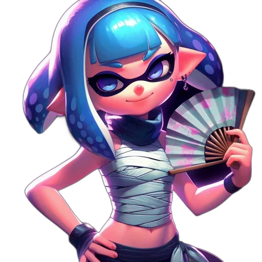 weapon, dress, staff, mask transparent PNG cut-out