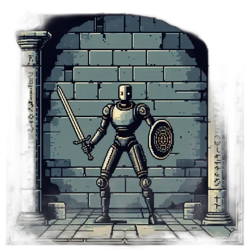 sword, robot, weapon, staff transparent PNG cut-out