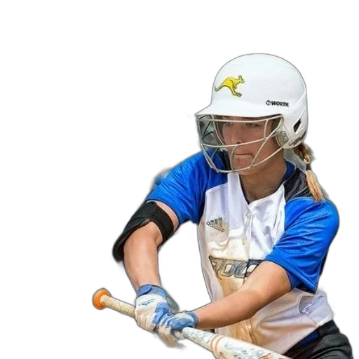 staff, female, softball, player transparent PNG cut-out