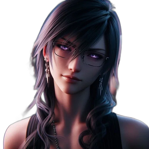 face, photorealistic, fantasy art, cyberpunk transparent PNG cut-out