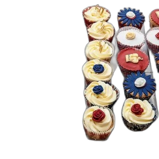 food, variety, cupcakes, red transparent PNG cut-out