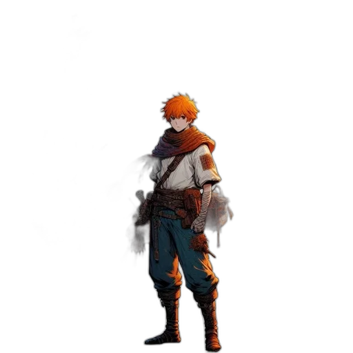staff, jacket, weapon, mask transparent PNG cut-out