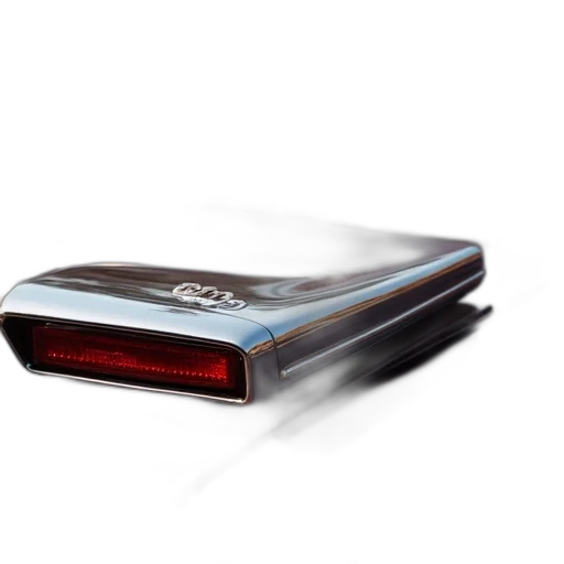 car, 3d render, photorealistic, chrome transparent PNG cut-out