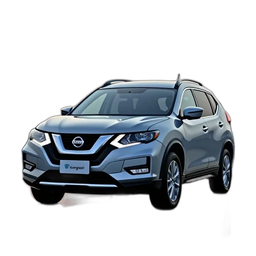 car, 3d render, silver, nissan transparent PNG cut-out