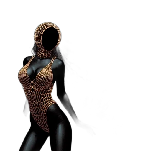 mask, dress, robot, concept art transparent PNG cut-out