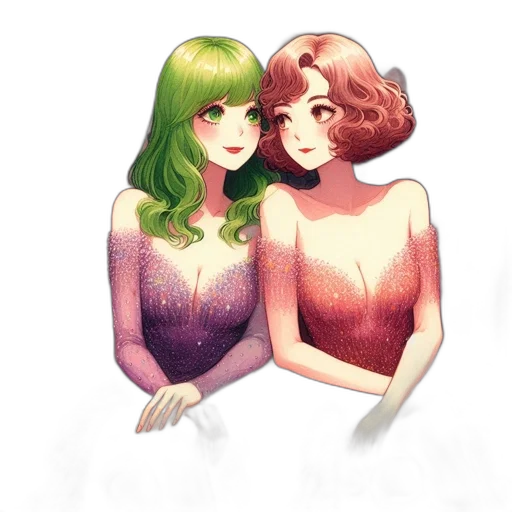 dress, pixel art, watercolor, concept art transparent PNG cut-out