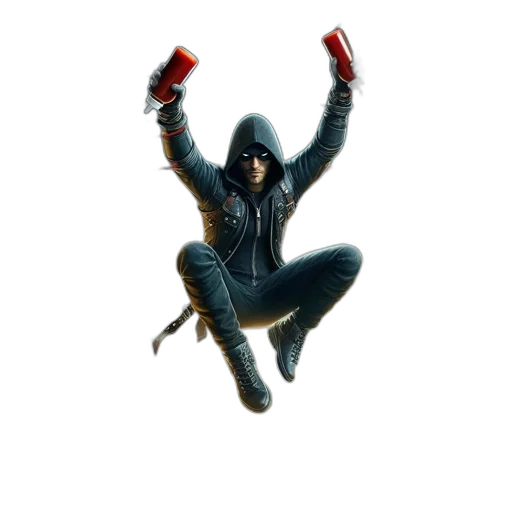 jacket, weapon, staff, concept art transparent PNG cut-out