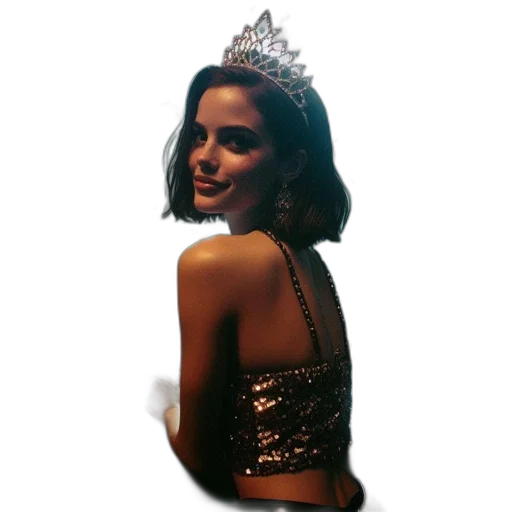 crown, dress, jewelry, photorealistic transparent PNG cut-out