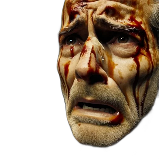 face, mask, 3d render, photorealistic transparent PNG cut-out