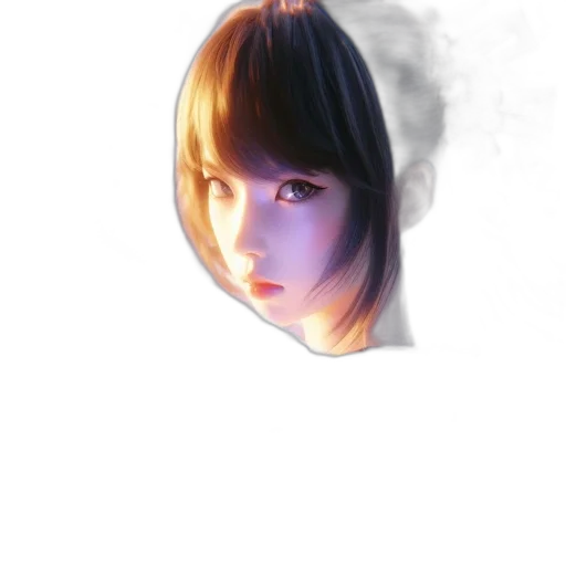 face, mask, robot, hair transparent PNG cut-out