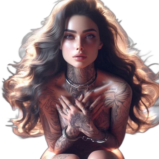 dress, jewelry, hair, face transparent PNG cut-out