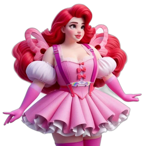 dress, crown, 3d render, concept art transparent PNG cut-out