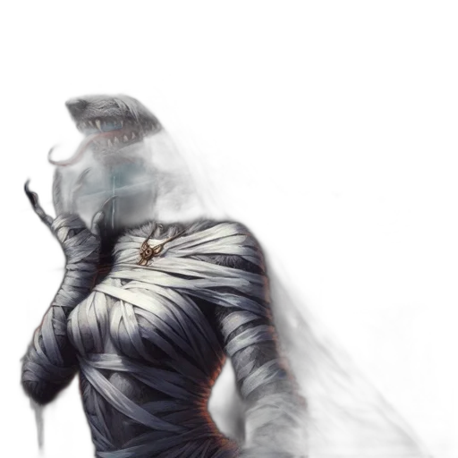 dragon, creature, dress, mask transparent PNG cut-out