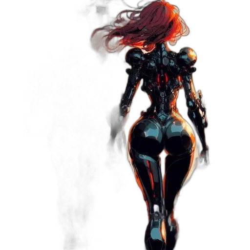 robot, concept art, comic book art, fantasy art transparent PNG cut-out