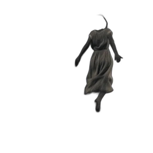 dress, creature, hair, shoes transparent PNG cut-out