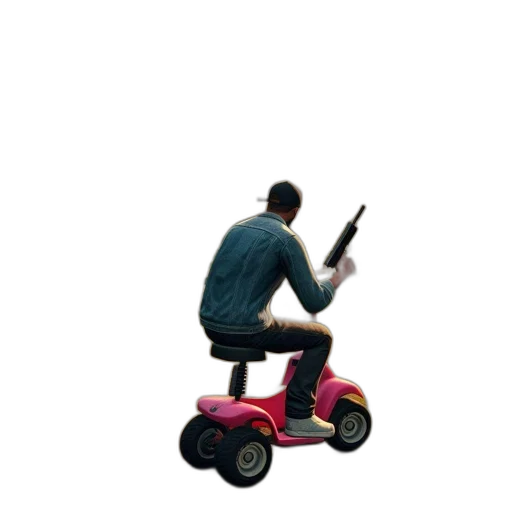 car, robot, staff, weapon transparent PNG cut-out