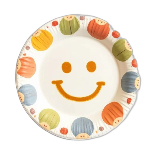 food, 3d render, colorful, smiley transparent PNG cut-out