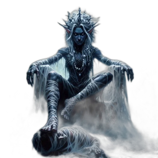 creature, mask, staff, concept art transparent PNG cut-out