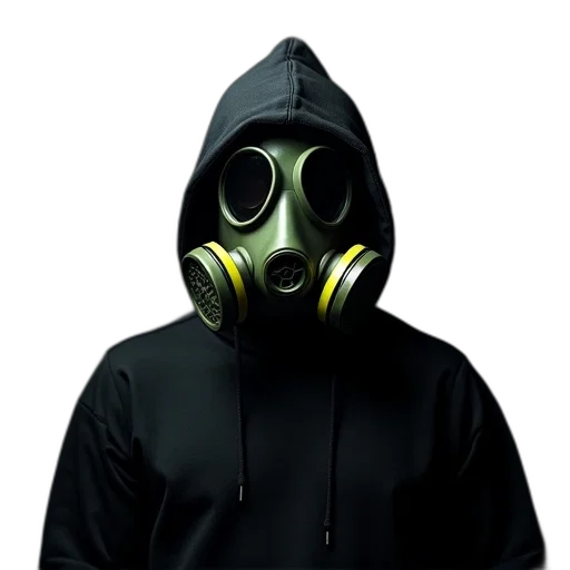 mask, jacket, staff, concept art transparent PNG cut-out