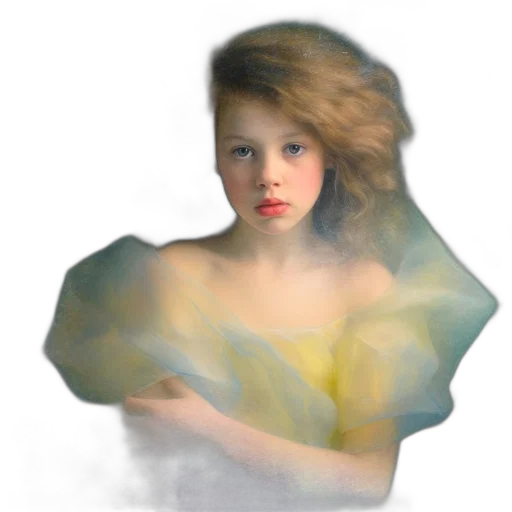 dress, face, hair, crown transparent PNG cut-out