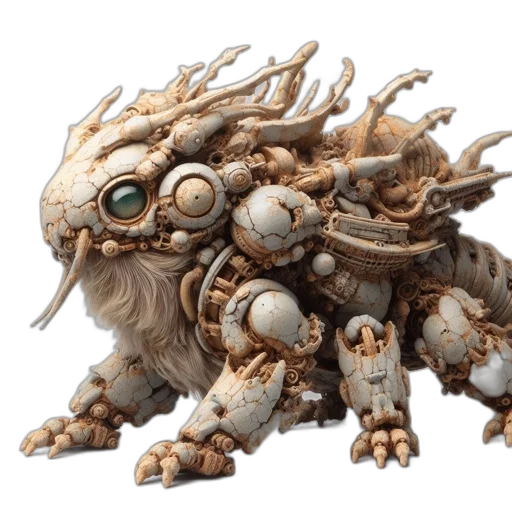 dragon, creature, robot, concept art transparent PNG cut-out